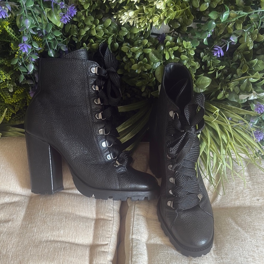 SCHUTZ Black Heeled Boots